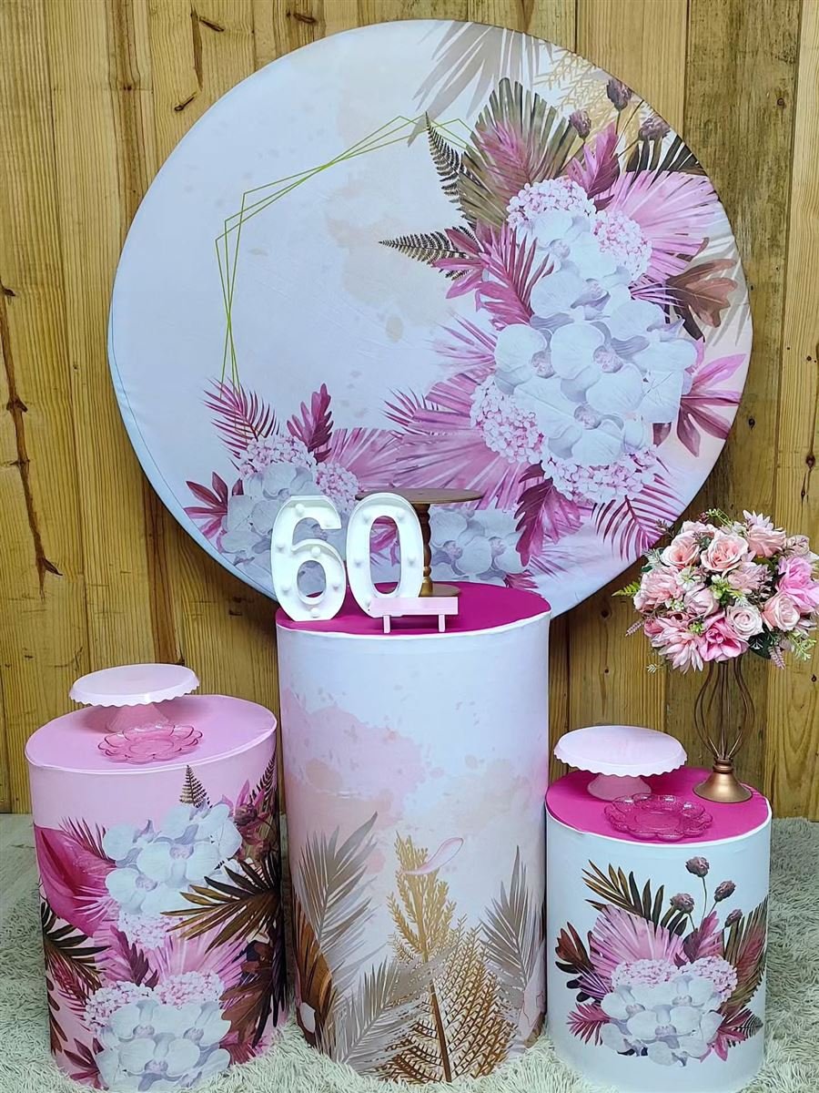 Decoração Floral rosé da Locações Angel